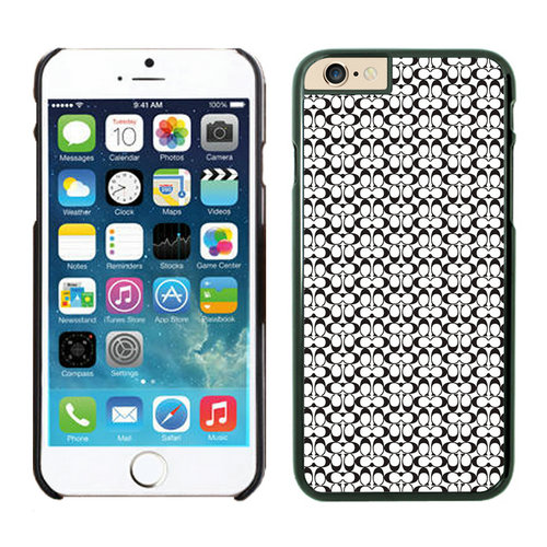 Coach In Confetti Signature Black iPhone 6 Cases EYP - Click Image to Close